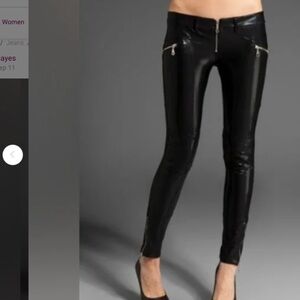 Frankie b. | Moto Skinny Zipper Pants - Size 25
